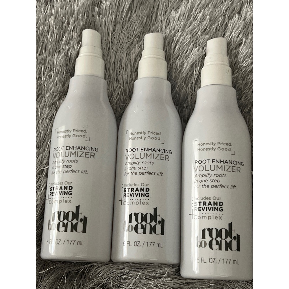 Lot of 3 Root to End Root Enhancing Volumizer Hair Spray 6 fl oz Styler No Caps